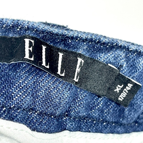 Elle Long Denim Slit Maxi Flare Skirt Womens XL Y2K Western Prairie Festival - Picture 10 of 12